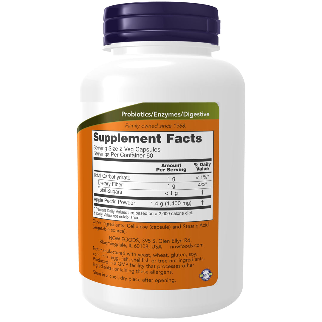 NOW Foods Supplements, Apple Pectin 700 mg, Dietary Fib