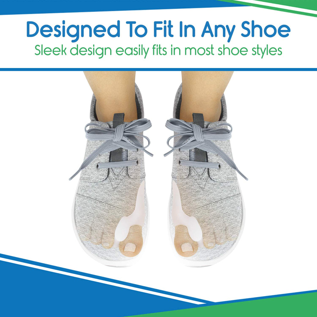 Bunion Pads and Toe Separator By Envelop (Two-Pack) - Best Dual Action Protector Treatment - Gel Bunion Pads and Toe Straightener - Vive Guarantee