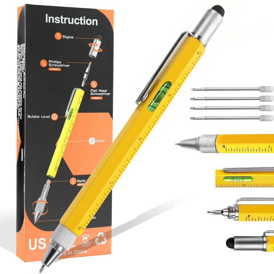 Gifts for Men, Stocking Stuffers for Adults Men, Multi Tool Pen Set Fathers Day Dad Gifts from Daughter Son Wife, Birthday Christmas Gifts, Multitool Gadgets for Men Husband Him Grandpa