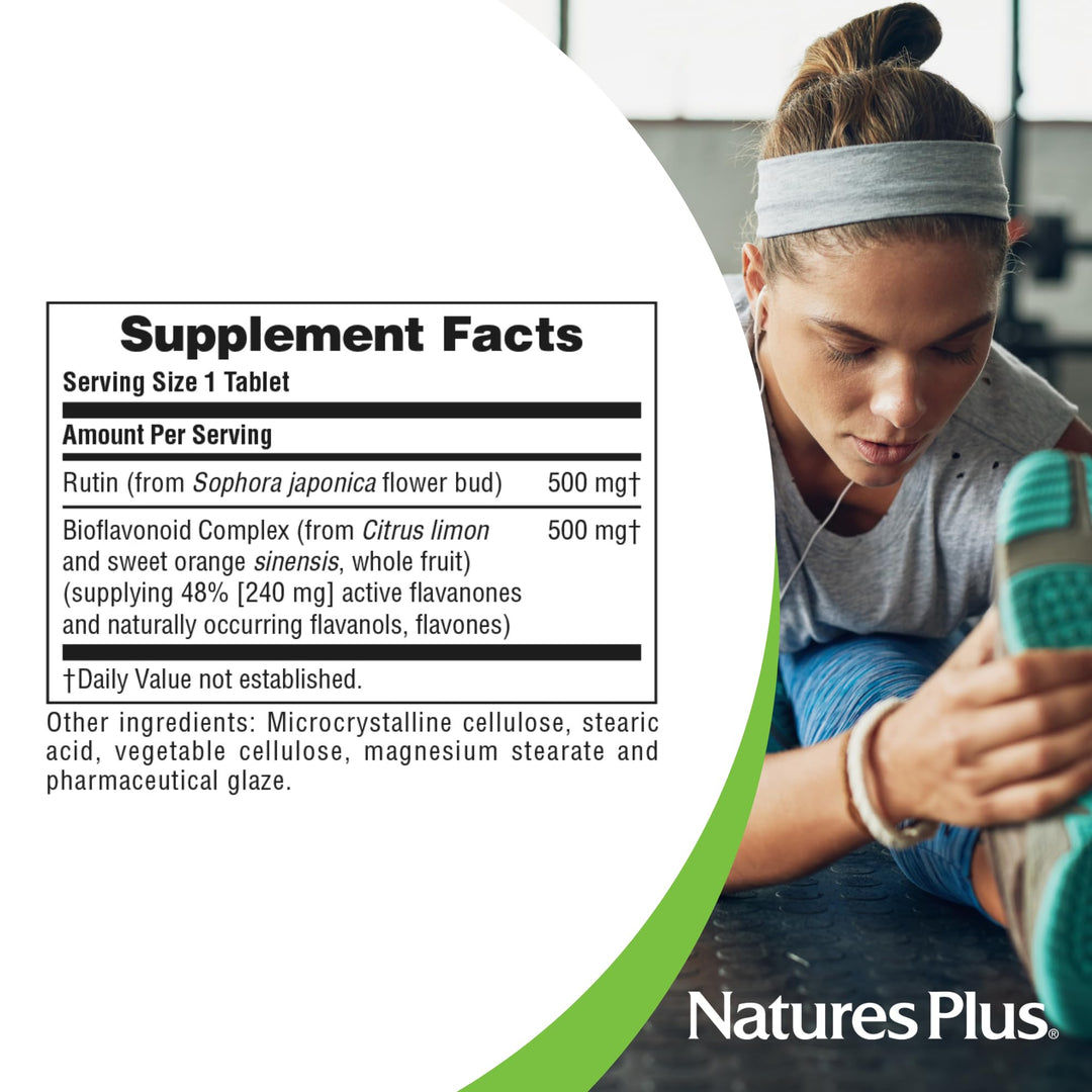 NaturesPlus Biorutin - 1000mg, 90 Tablets - Bioflavonoi