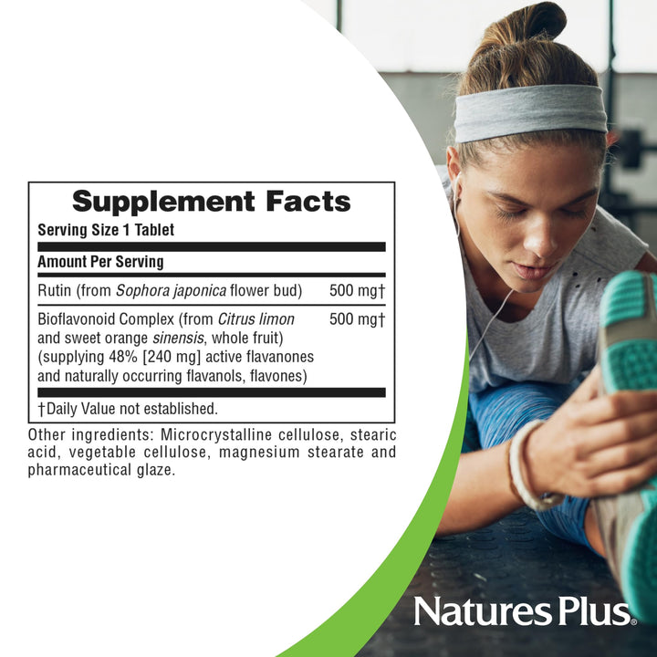 NaturesPlus Biorutin - 1000mg, 90 Tablets - Bioflavonoi