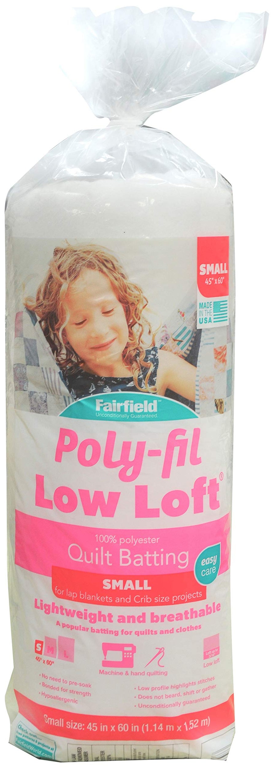 Poly-Fil Low-Loft Batting Crib 45 X 60