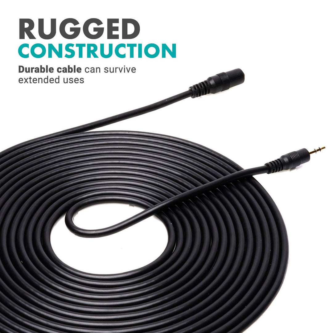 Movo MC20 3.5mm Audio Cable - 3.5mm TRS Female to Male 