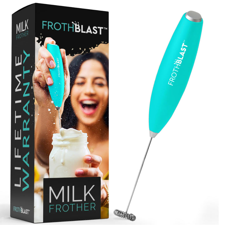 Milk Frother Handheld for Coffee (Foam Maker) Electric Whisk Drink Mixer for Lattes, Cappuccino, Frappe, Matcha, Hot Chocolate