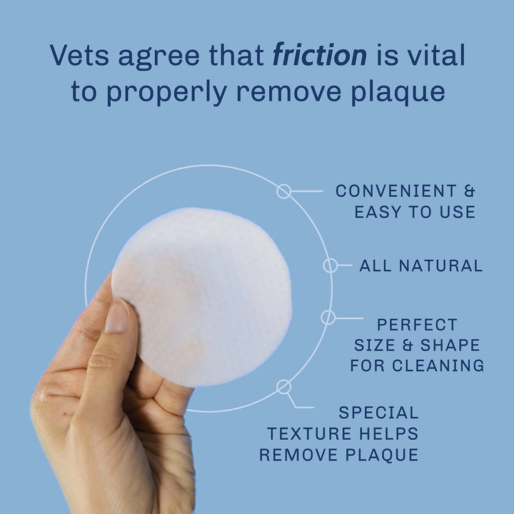 Parsley &amp; Peppermint Fast and Fresh Dog Dental Wipes – Pre-Moistened Teeth Cleaning Pads - Non-Toxic, All-Natural Tooth Cleansing– 50 Count