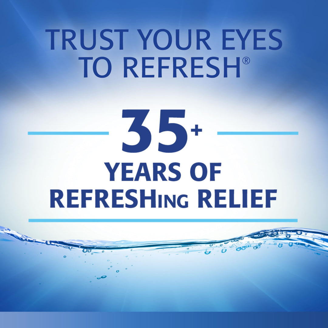 Refresh Optive Lubricant Eye Drops Non-Preserved Tears,