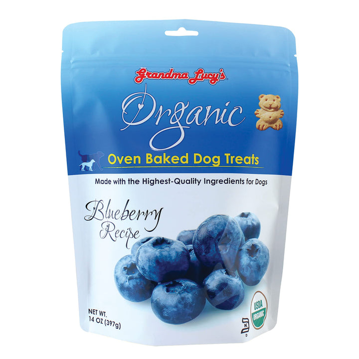 Grandma Lucy&#39;s Organic Oven Baked Dog Treats - Blueberry, 14 oz