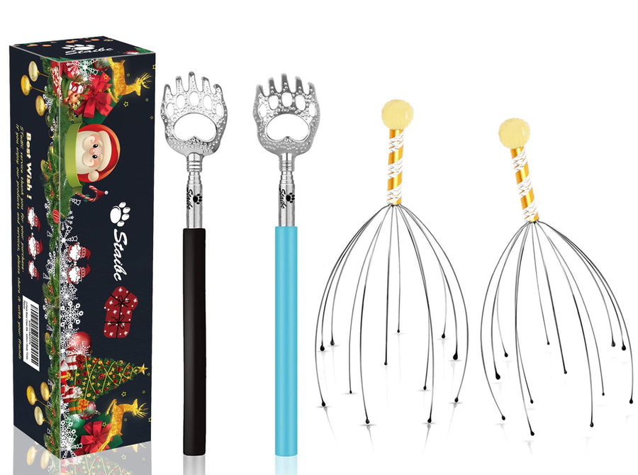 StaiBC Telescopic Back Scratcher and Hand Held Scalp He