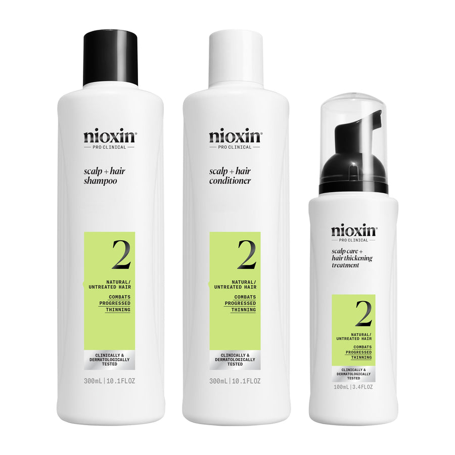Scalp + Hair Thickening System 2 - Hair Thickening System for Natural Hair with Progressed Thinning, Full Size (Packaging May Vary)