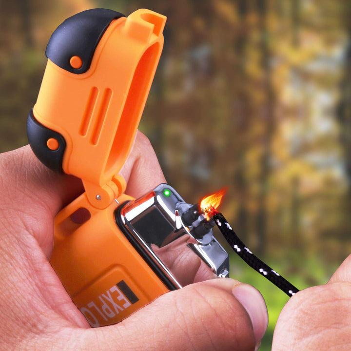 Green Vivid Waterproof Flameless Electric Lighter-Dual 