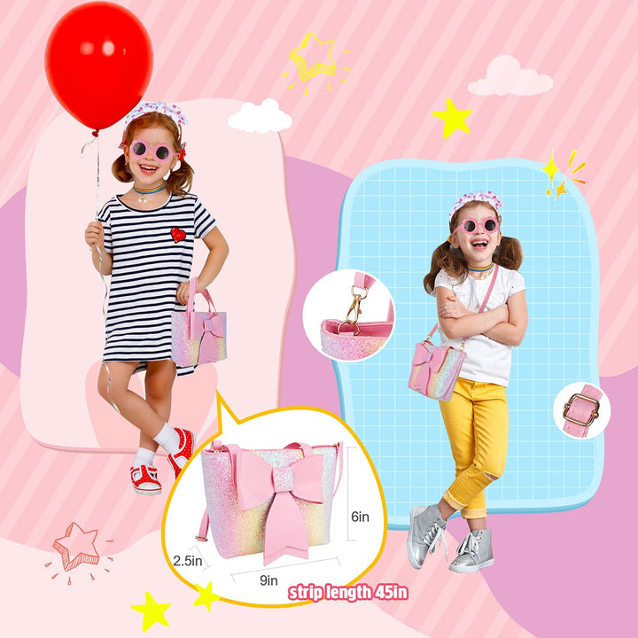 Kids Makeup Kit for Girl, Washable Real Makeup Set for Little Girl with Purse, Play Makeup for Little Girls Kids Age 4 5 6 7 8 Years Old Christmas Birthday Gifts, Makeup for Kids 8-12