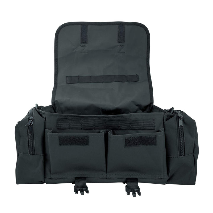 LINE2design First Aid Medical Bag - EMT Paramedic Economical Tactical First Responder Trauma Bag Empty – Multipurpose EMS Bag for Emergency Medical Supplies – Black