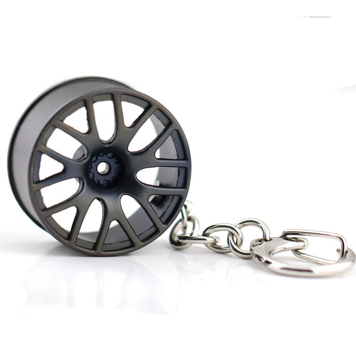 Creative Classic Tree Shrew Champion wheel Auto Part Model Wheel Rim Tyre Keychain Keyring Key Chain Ring Keyfob