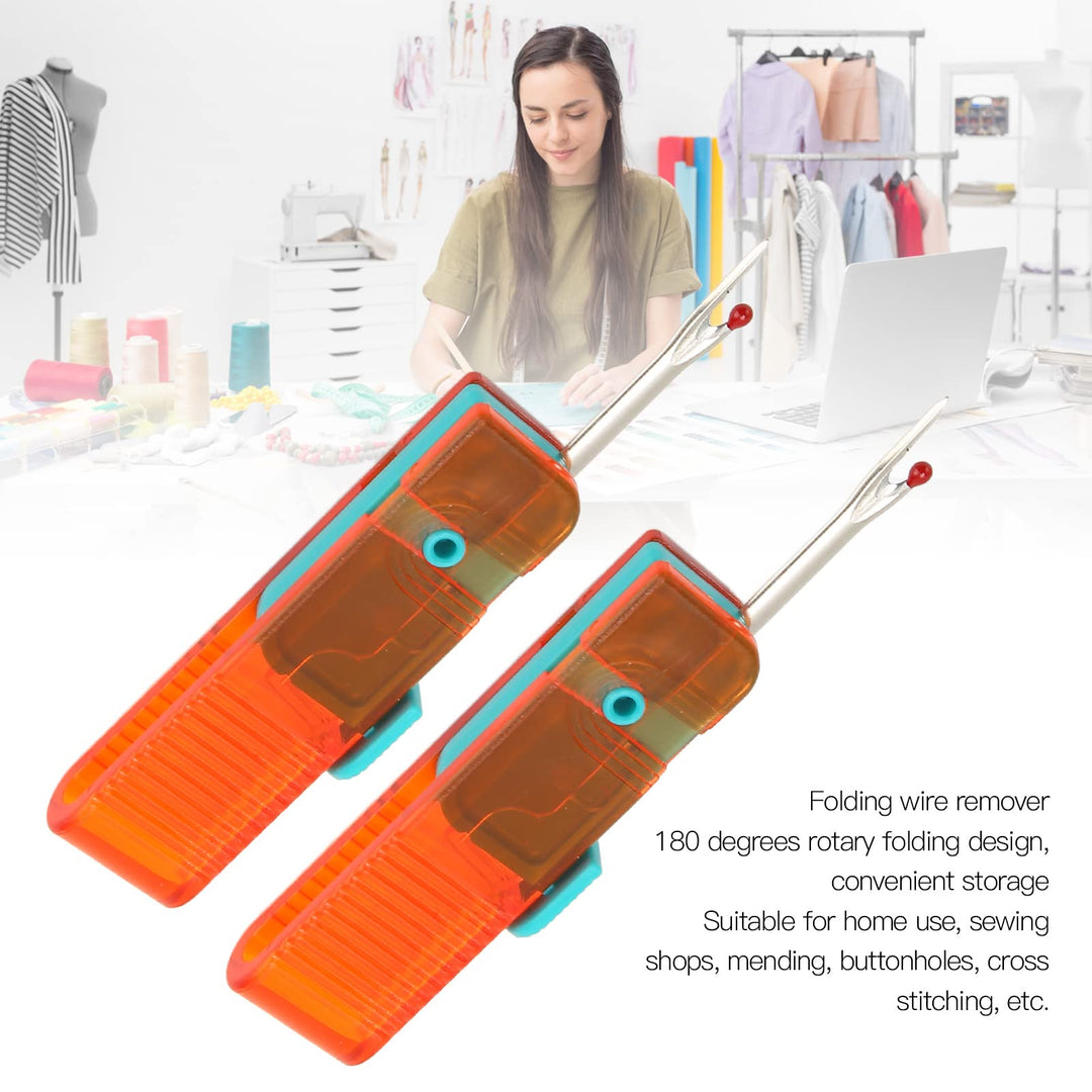 Thread Remover Kit, 4PcsSeam Rippers Embroidery Remover Handy Sewing Stitch Rippers Stitch Unpicker Tool for Sewing Crafting Removing Threads Tools