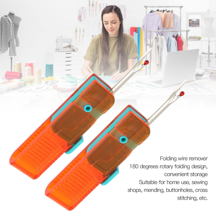 Thread Remover Kit, 4PcsSeam Rippers Embroidery Remover Handy Sewing Stitch Rippers Stitch Unpicker Tool for Sewing Crafting Removing Threads Tools