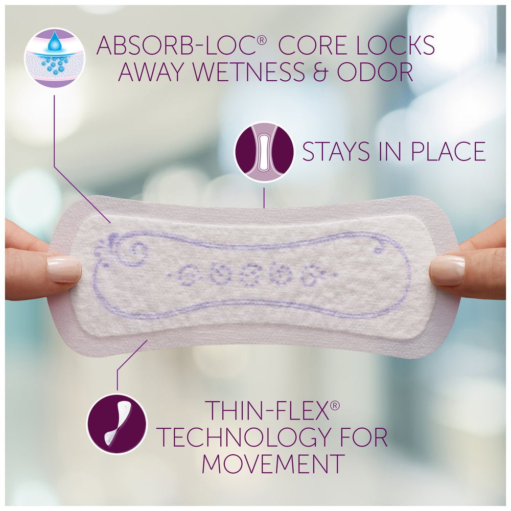 Poise Microliners Regular Length, Lightest Absorbency, 