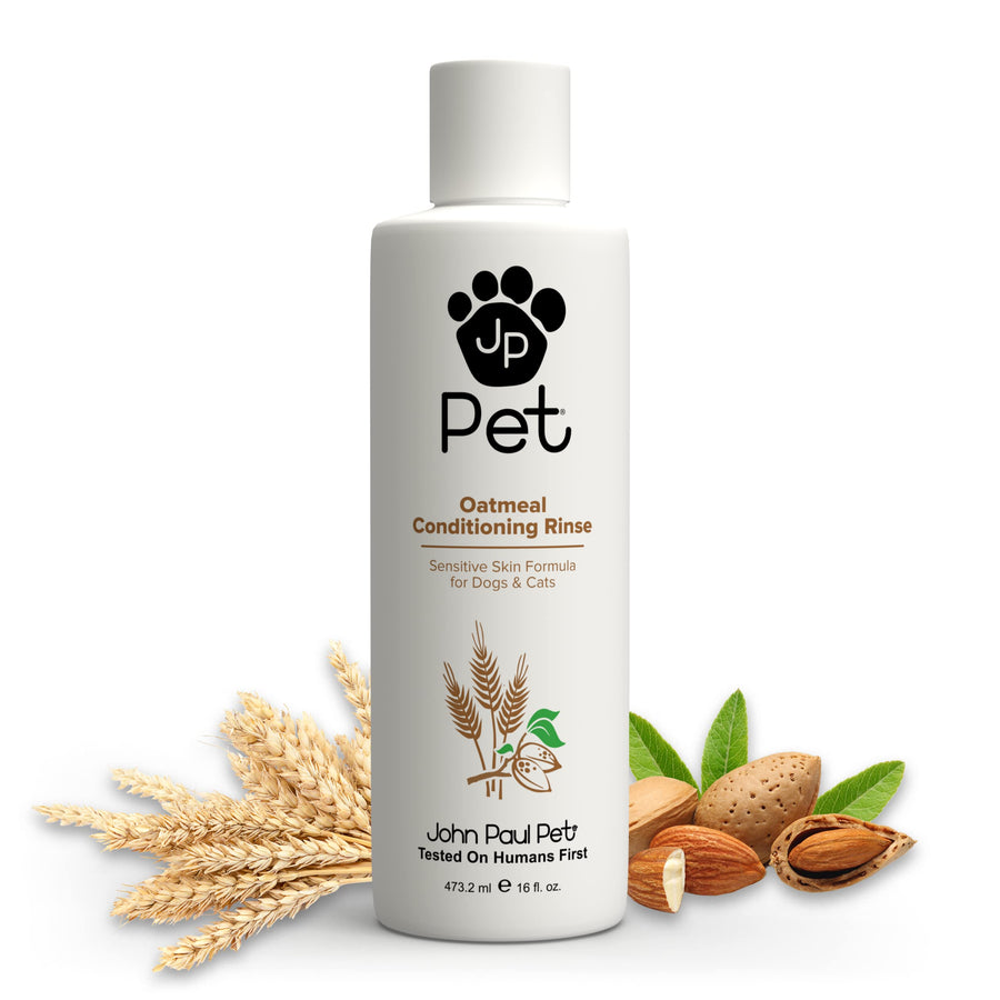 Oatmeal Conditioning Rinse for Dogs and Cats, Soothing Sensitive Skin Formula, Moisturizes and Revitalizes Dry Skin and Fur, 16-Ounce, (JPS5460)