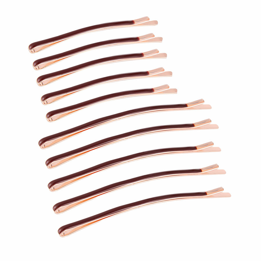 Brown: Jumbo Bobby Pins Metal Hair Pins Aguder Hair Clips For Hair Decoration, 10Pcs (5 Long And 5 Short) (Brown)