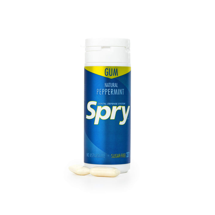, Spry Natural Chewing Gum, Peppermint , 30 Count (32.5 g)