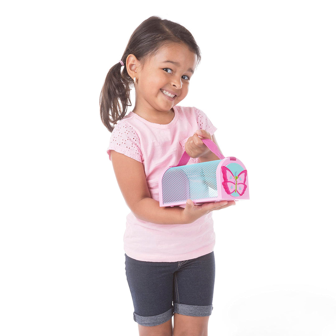 Melissa &amp; Doug Sunny Patch Cutie Pie Butterfly Bug House Toy for 3+ years With Carrying Handle and Easy-Access Door