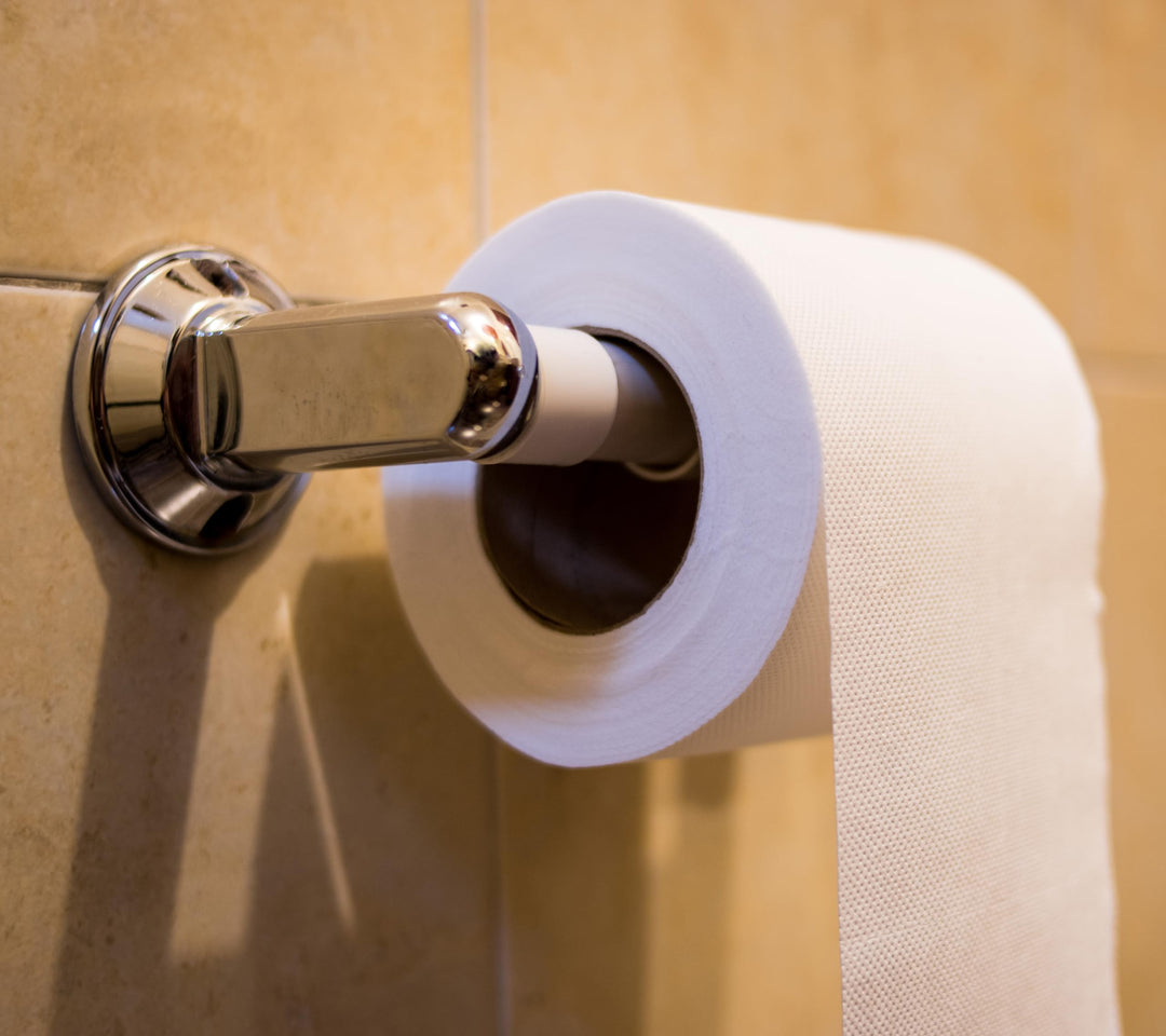 Tissue Roller Tissue Stick Restroom Paper Spring Loaded Holder (1 Pcs, White), Bathroom, Restroom, Toilet, Easy Installation, Made in Korea