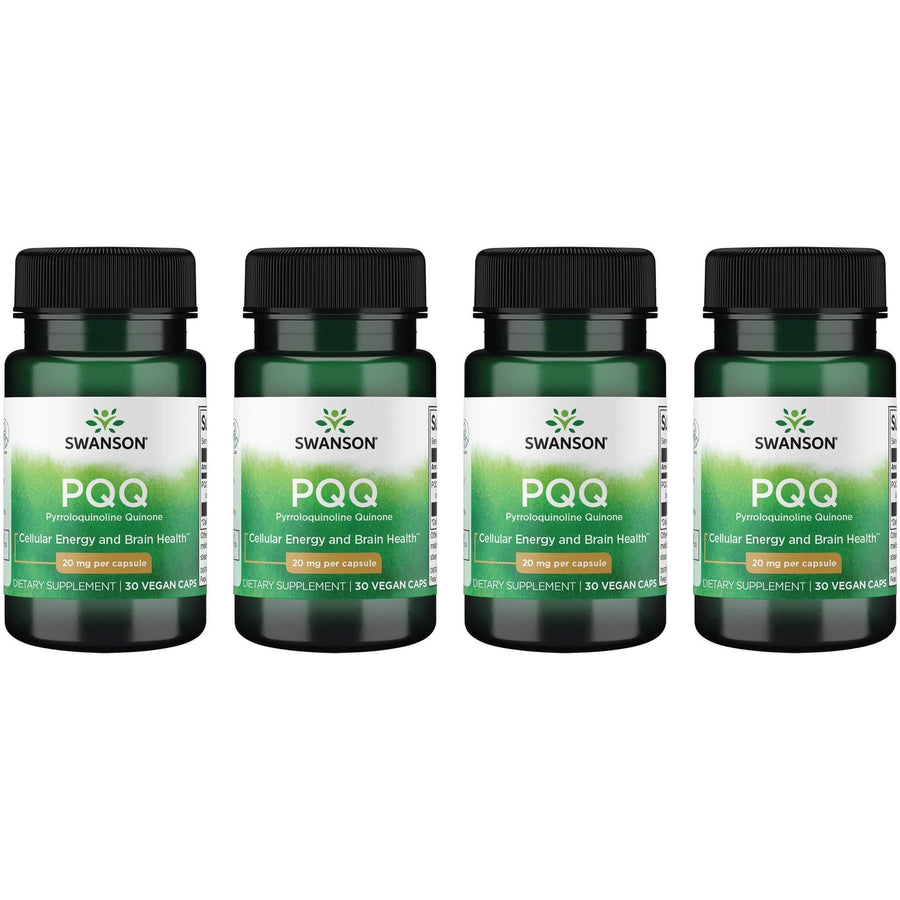 Pqq Pyrroloquinoline Quinone 20 mg 30 Veg Caps (4 Pack)