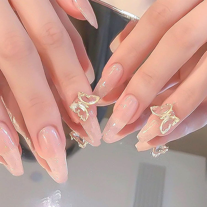 24pcs Zircon Butterflies 3D Nail Charms For Nail Art 3D Luxury Alloy Nail Art Accessories Charms For Nails Nail Butterflies For Acrylic Nails 3d Butterfly Nail Art Crystals Rhinestones Gems