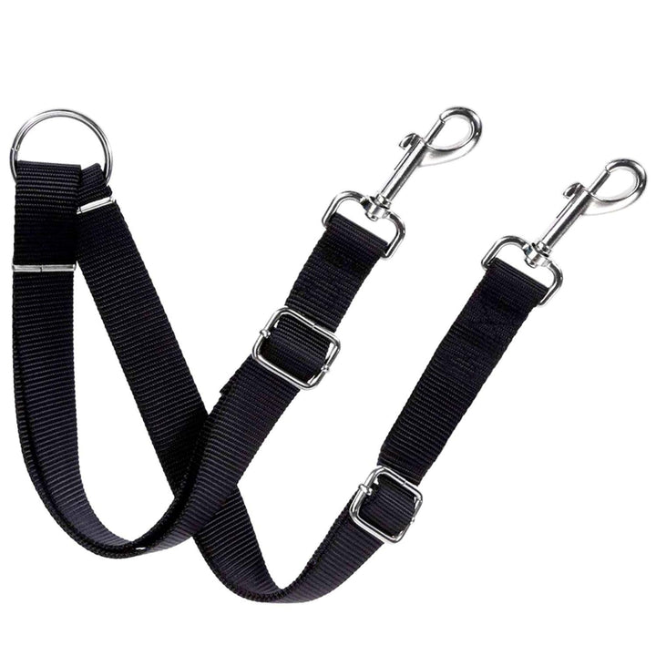 Double Dog Walker Leash, 16-24 Inches in Length, Head Tilt Adjustable, Tin Alloy Snaps, Suitable for Dogs and Puppies