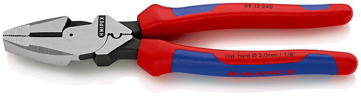 Knipex 09 12 240 9.5-Inch Ultra-High Leverage Lineman&#39;s Pliers with Fish Tape Puller and Crimper