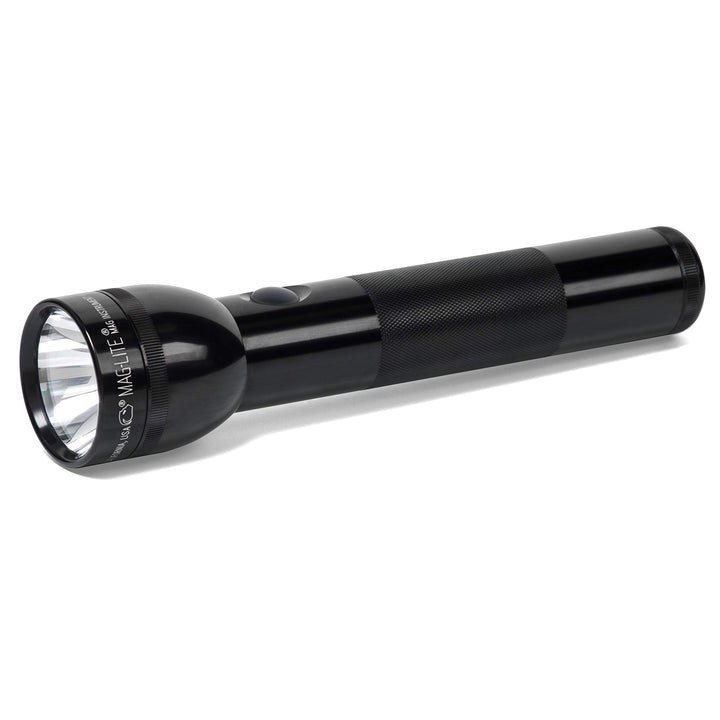 Maglite Heavy-Duty Incandescent 2-Cell D Flashlight, Black