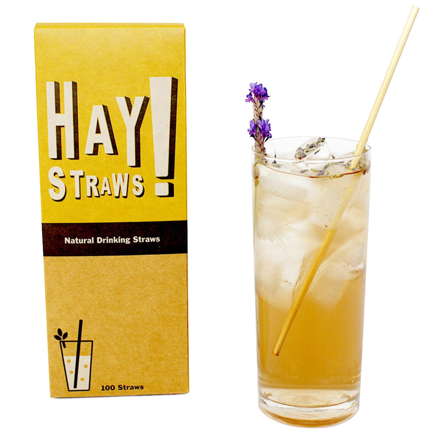 HAY! Natural Drinking Straws, Tall 7.75''