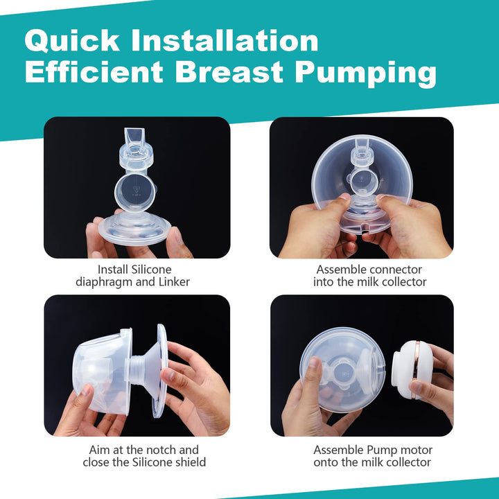 ® Wearable Breast Pump, Hands Free Electric Breast Pumps S15 with 3 Modes &amp; 36 Levels, Low Noise &amp; Painless, Soft Silicone, Prevents Leakage, Portable Breast Pumps with Long Battery Life [New]