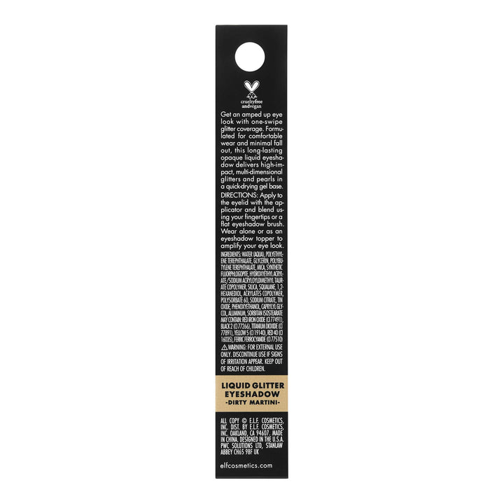 Cosmetics Liquid Glitter Gel Eyeshadow, Dirty Martini, 0.10 Fl. Ounce, Dirty Martini, 0.10 Fl Ounce