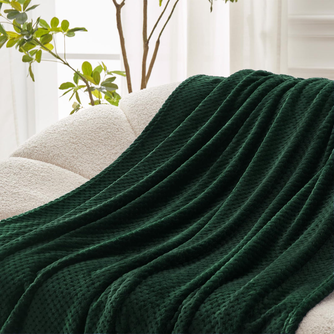 Exclusivo Mezcla Fleece Throw Blanket Extra Large, Supe