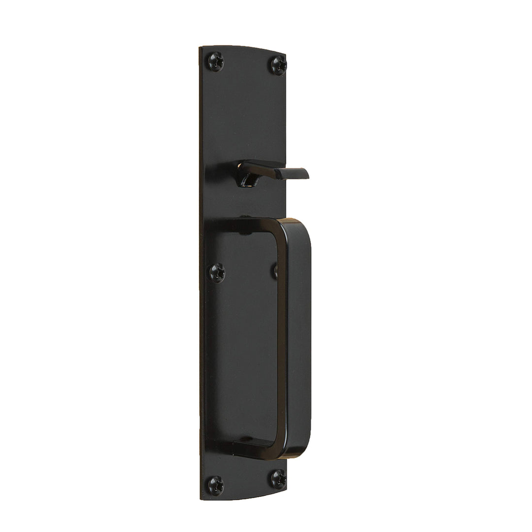 N109-050 Gate Thumb Latch, Coated with WeatherGuard Protection, Black Plated Steel