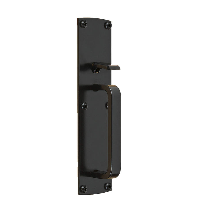 N109-050 Gate Thumb Latch, Coated with WeatherGuard Protection, Black Plated Steel