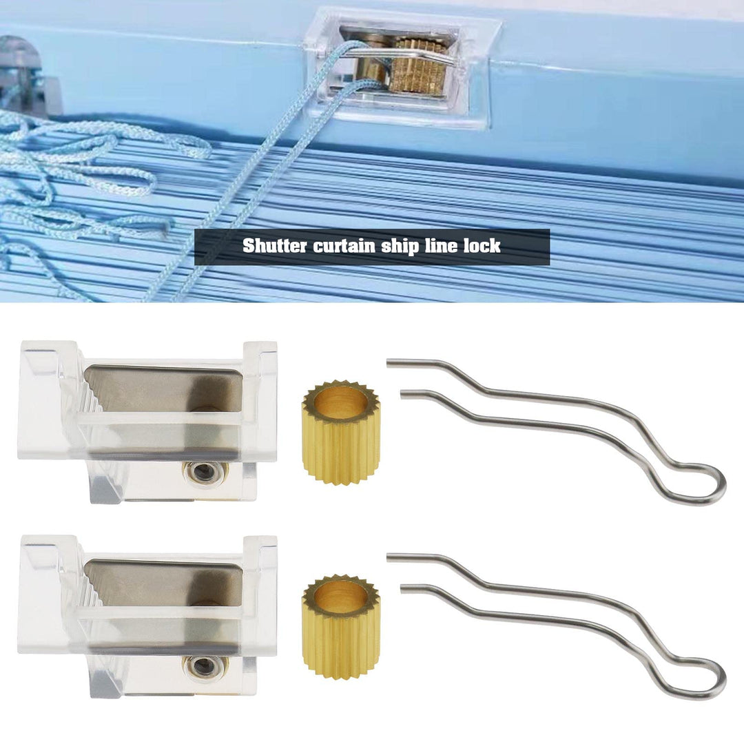 4PCS Blinds Cord Lock Blinds Helper Mechanism Spare Parts Window Blinds Components Home Furniture Decor Accessories Transparent