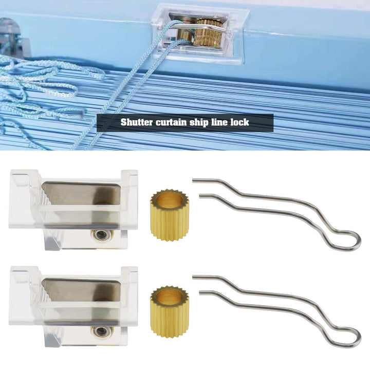 4PCS Blinds Cord Lock Blinds Helper Mechanism Spare Parts Window Blinds Components Home Furniture Decor Accessories Transparent
