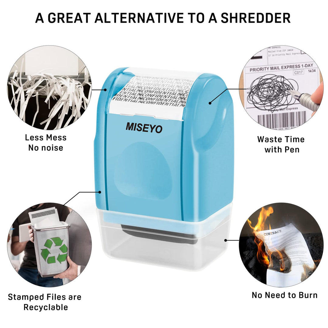 Miseyo Identity Theft Protection Roller Stamps for Data