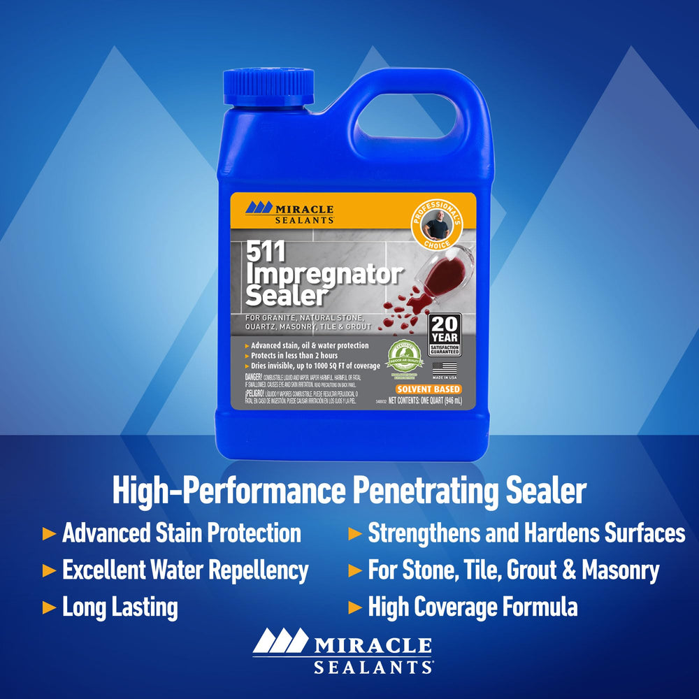 511 PT SG Impregnator Sealer for Stone, Tile, Slate, Ceramic, Quartz 16 oz Pint