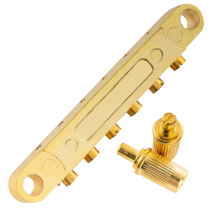 ABR-1 Style Tune-o-matic Bridge for Les Paul Electric Guitar Replacement, Gold