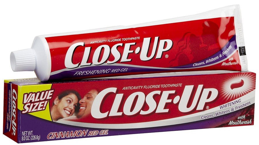 Close-Up Anticavity Fluoride Whitening Toothpaste Gel, 