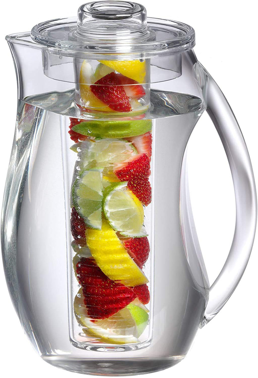 Fruit Infusion Flavor Water Infuser Pitcher, 2.9 qt clear, 93 oz
