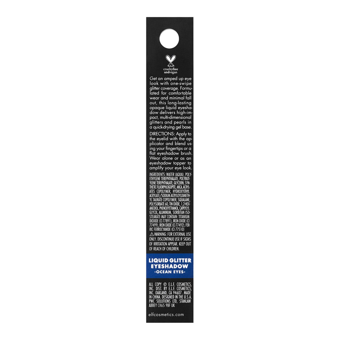 Cosmetics Liquid Glitter Gel Eyeshadow, Ocean Eyes, 0.10 Fl. Ounce, Ocean Eyes, 0.10 Fl Ounce