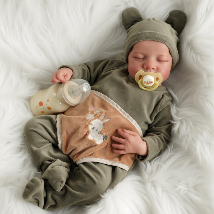 JIZHI Lifelike Reborn Baby Dolls - 17 inches Realistic 