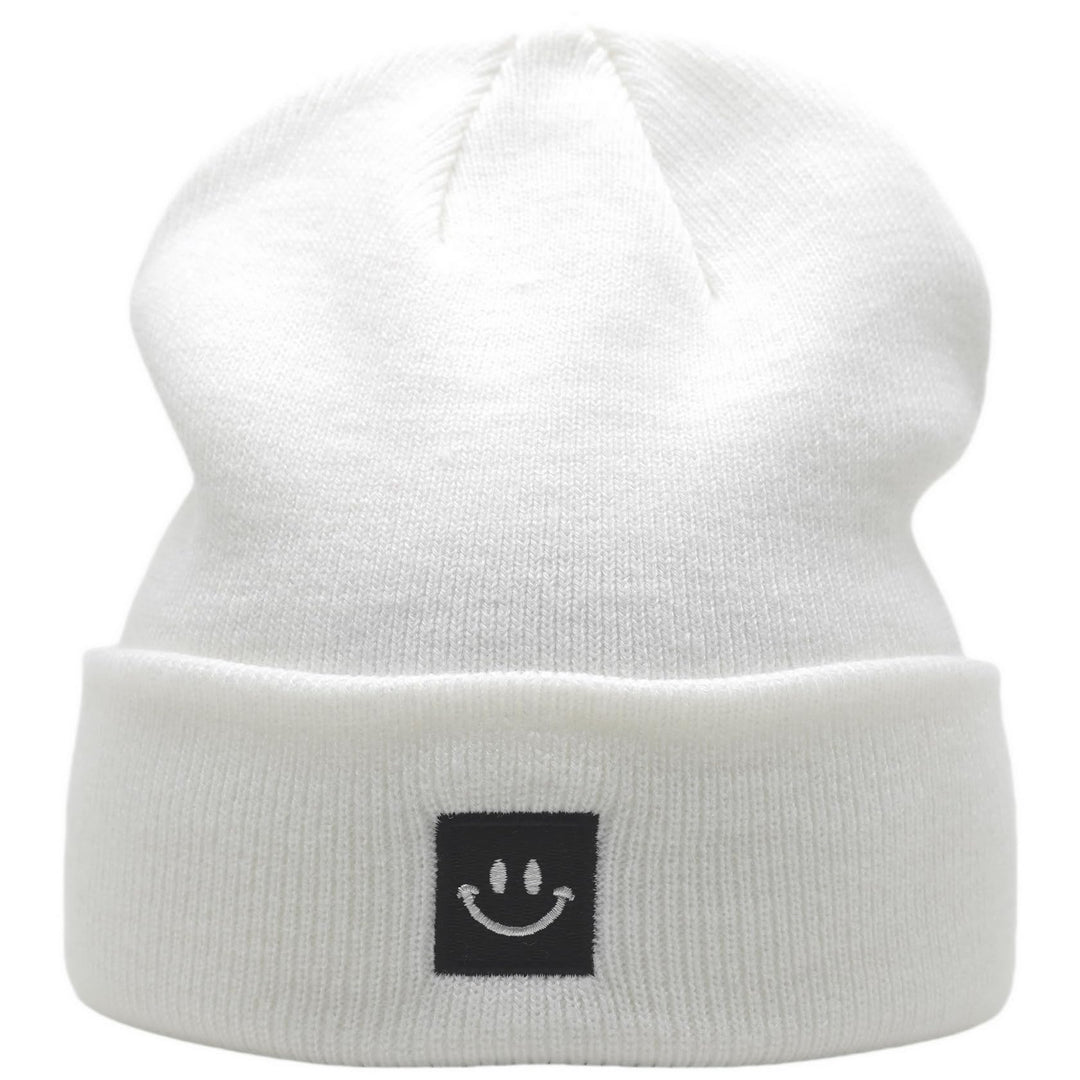 Beanie Hats for Men Women White