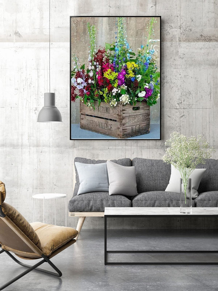 Diamond Painting Kits Flowers,5D DIY Crafts for Adults Diamond Art Kits,Full Drill Round Gem Painting Kit Paint with Diamonds Dots,Home Wall Decor 12x 16 Inch