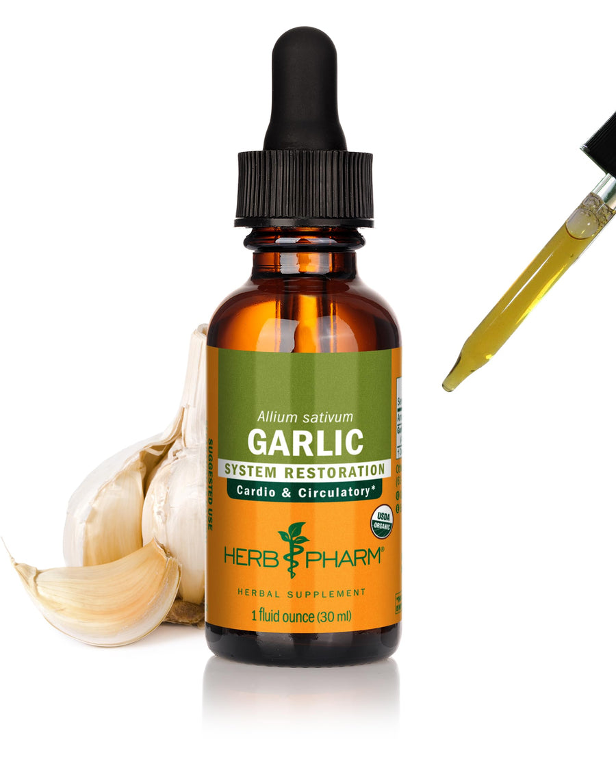 Herb Pharm Certified Organic Garlic Liquid Extract for 