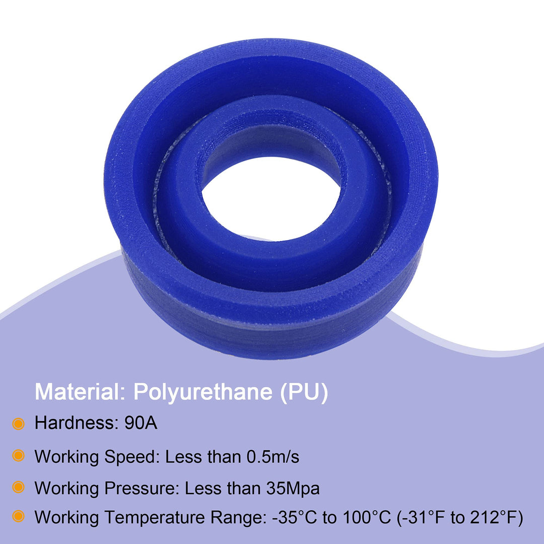 MECCANIXITY UN Radial Shaft Seal 8mm ID x 16mm OD x 6mm