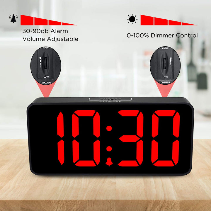 DreamSky Large Digital Alarm Clock Big Numbers for Seni